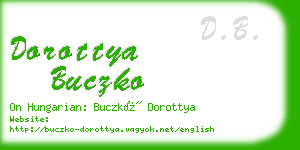 dorottya buczko business card